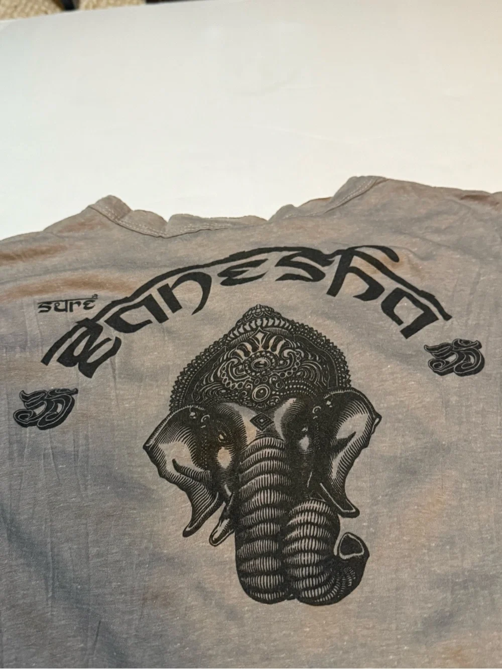 Sure designs Elephant Graphic Tee in Taupe and Black - Picture 7 of 7